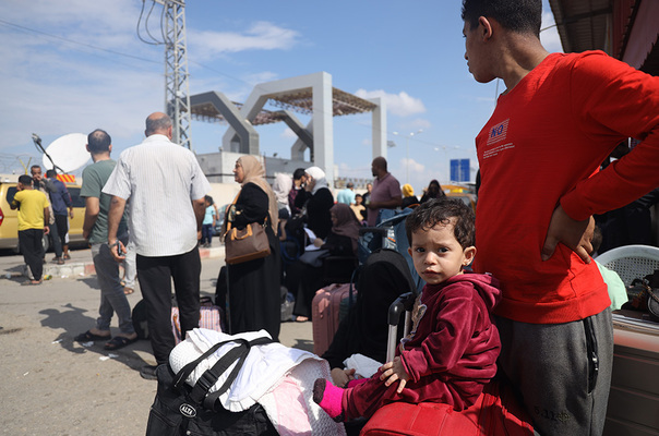 Gezin in Gaza op de vlucht