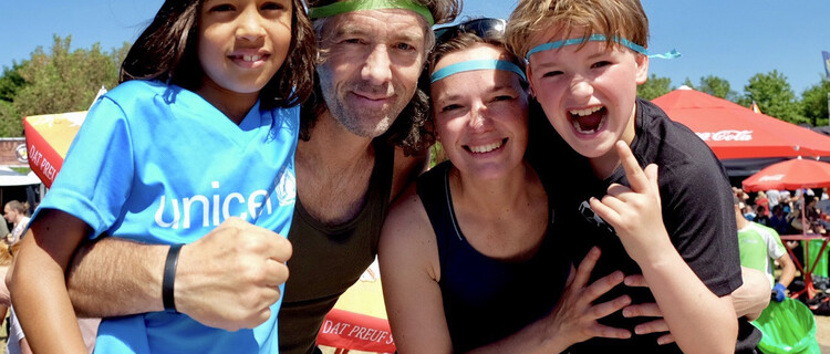 Family obstacle run header