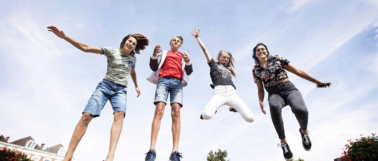 Springende kinderen