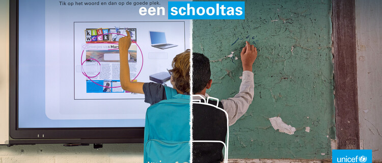 Ieder kind verdeint een schooltas