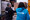 UNICEF medewerkers checken aangekomen dozen. 